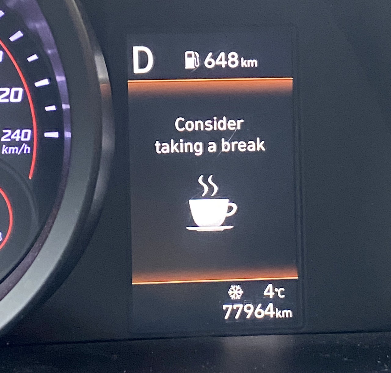 When Your Car Asks You to Take a Break